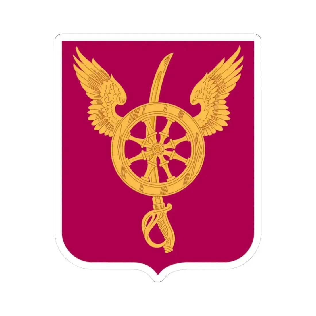 79 Ordnance Battalion Obsolete Insignia 2 (U.S. Army) STICKER Vinyl Kiss-Cut Decal 3 Inch White - The Sticker Space