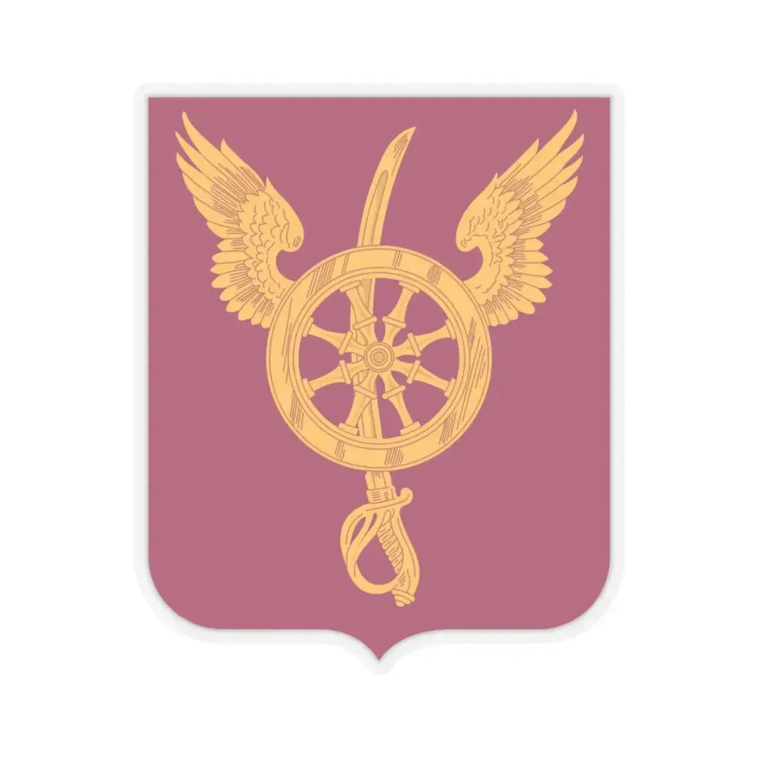 79 Ordnance Battalion Obsolete Insignia 2 (U.S. Army) STICKER Vinyl Kiss-Cut Decal 4 Inch Transparent - The Sticker Space