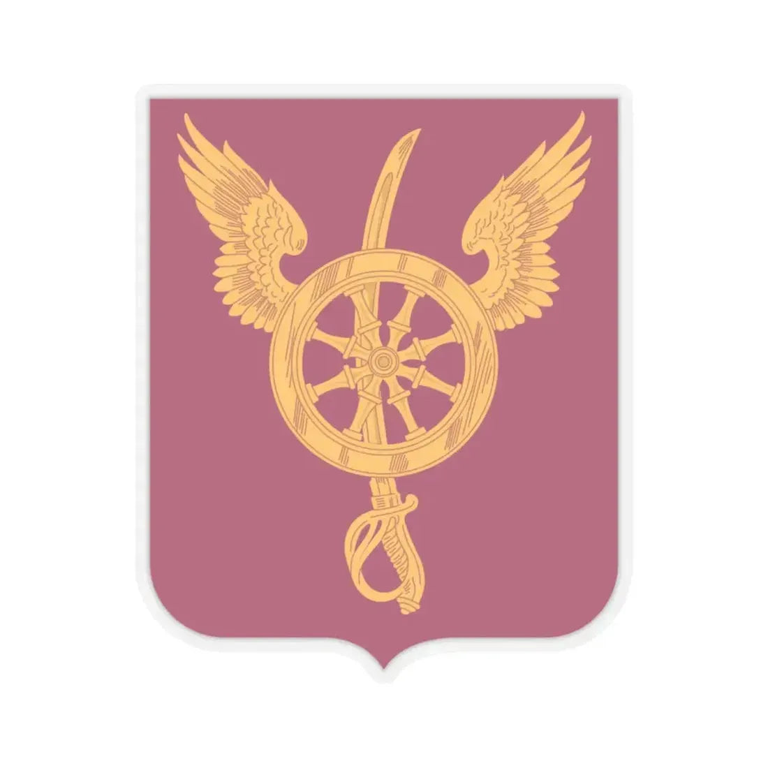 79 Ordnance Battalion Obsolete Insignia 2 (U.S. Army) STICKER Vinyl Kiss-Cut Decal 6 Inch Transparent - The Sticker Space