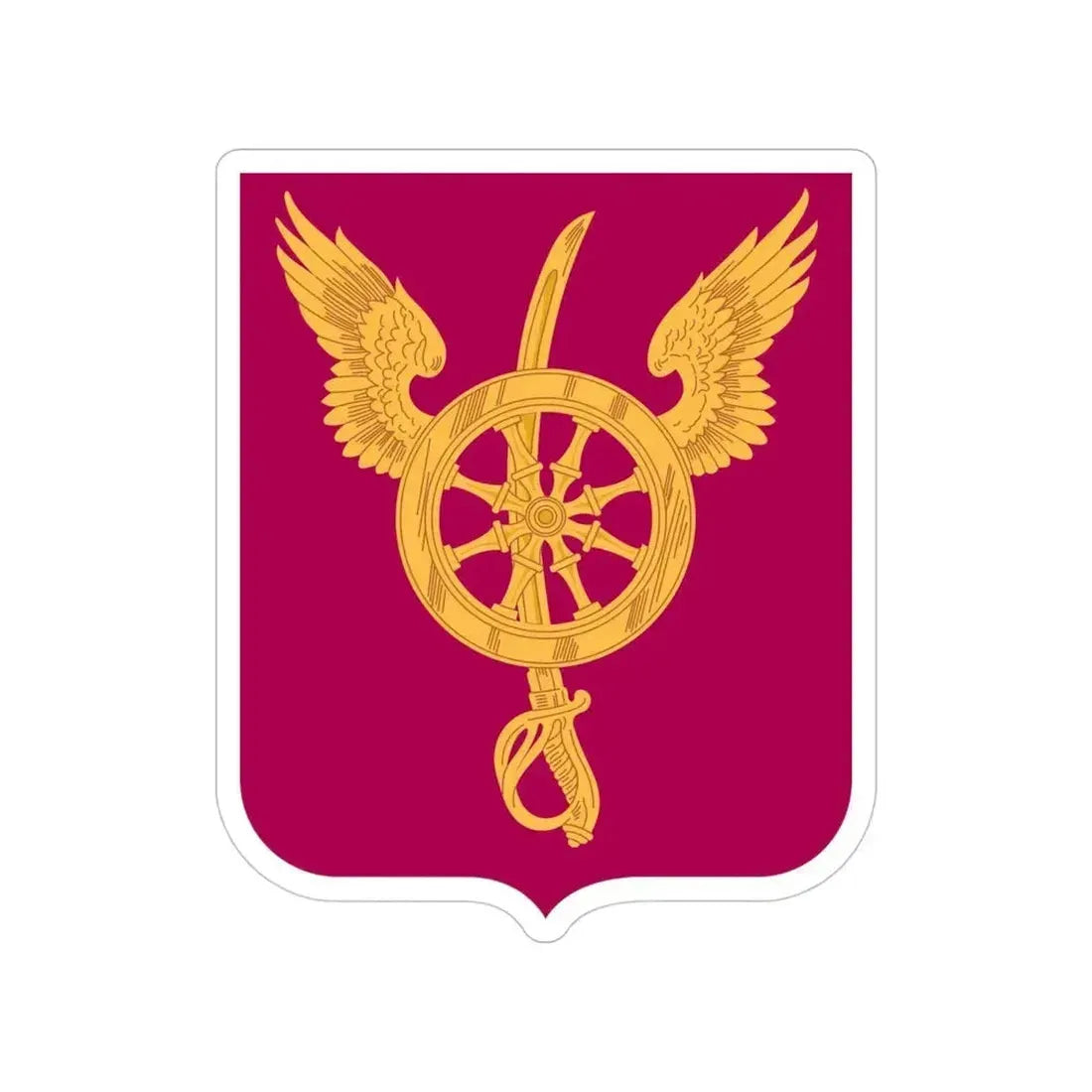 79 Ordnance Battalion Obsolete Insignia 2 (U.S. Army) Transparent STICKER Die-Cut Vinyl Decal 4 Inch - The Sticker Space