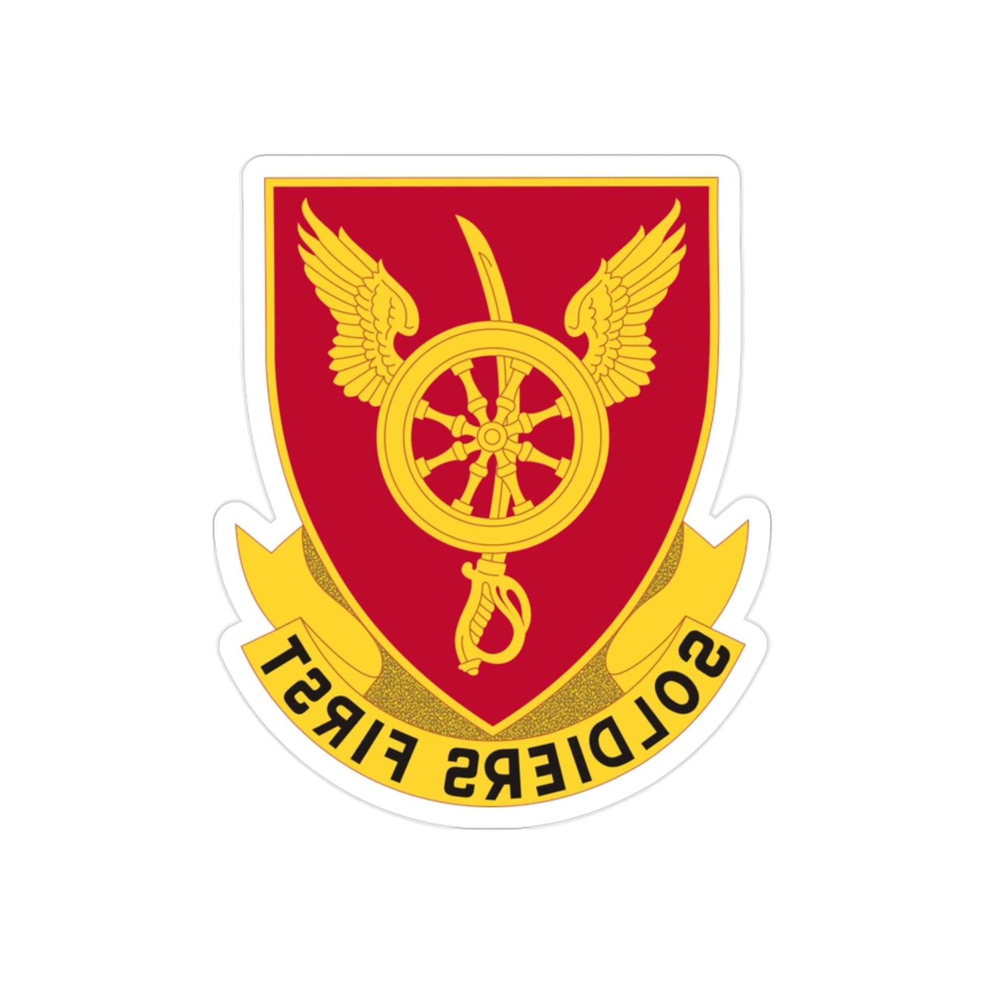 79 Ordnance Battalion Obsolete Insignia (U.S. Army) REVERSE PRINT Transparent STICKER-2 Inch-The Sticker Space