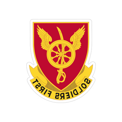 79 Ordnance Battalion Obsolete Insignia (U.S. Army) REVERSE PRINT Transparent STICKER-5" × 5"-The Sticker Space