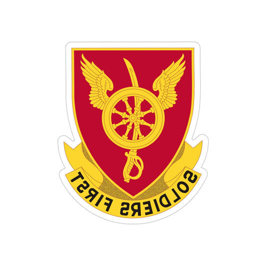 79 Ordnance Battalion Obsolete Insignia (U.S. Army) REVERSE PRINT Transparent STICKER-6" × 6"-The Sticker Space