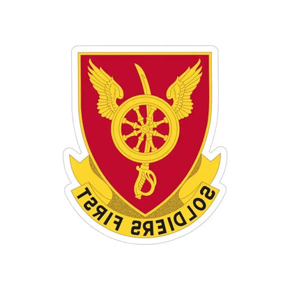79 Ordnance Battalion Obsolete Insignia (U.S. Army) REVERSE PRINT Transparent Die-Cut STICKER 5 Inch Die-Cut Transparent - The Sticker Space