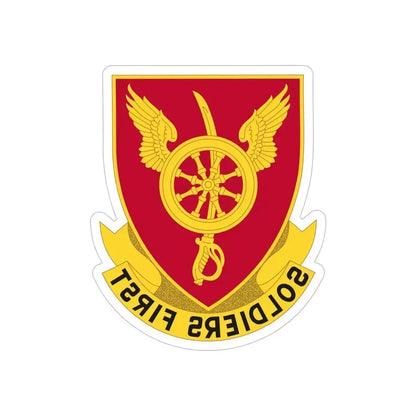 79 Ordnance Battalion Obsolete Insignia (U.S. Army) REVERSE PRINT Transparent Die-Cut STICKER 6 Inch Die-Cut Transparent - The Sticker Space