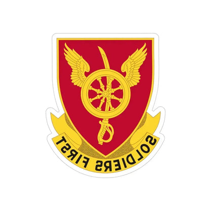 79 Ordnance Battalion Obsolete Insignia (U.S. Army) REVERSE PRINT Transparent Die-Cut STICKER - The Sticker Space