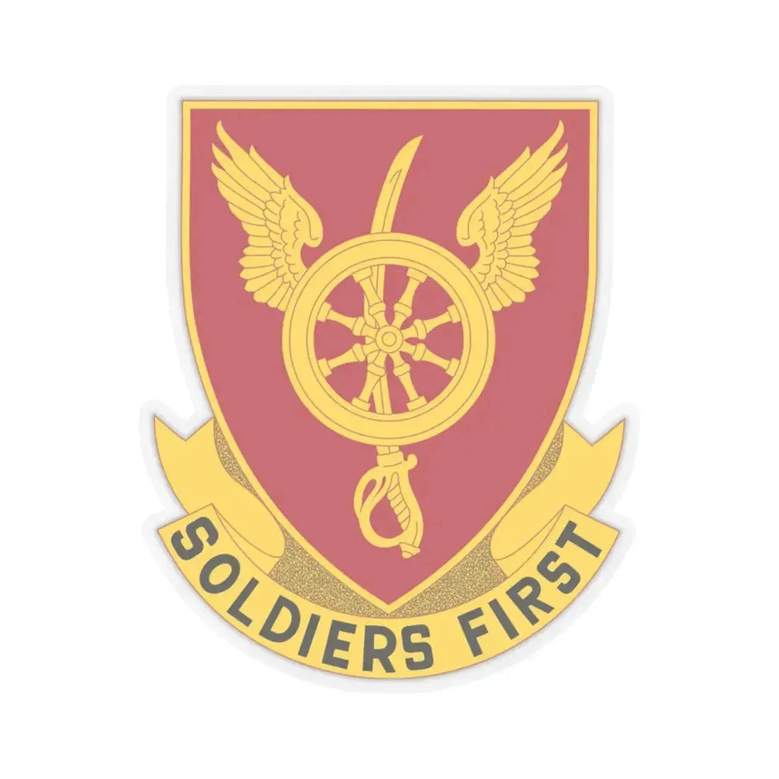 79 Ordnance Battalion Obsolete Insignia (U.S. Army) STICKER Vinyl Kiss-Cut Decal 4 Inch Transparent - The Sticker Space