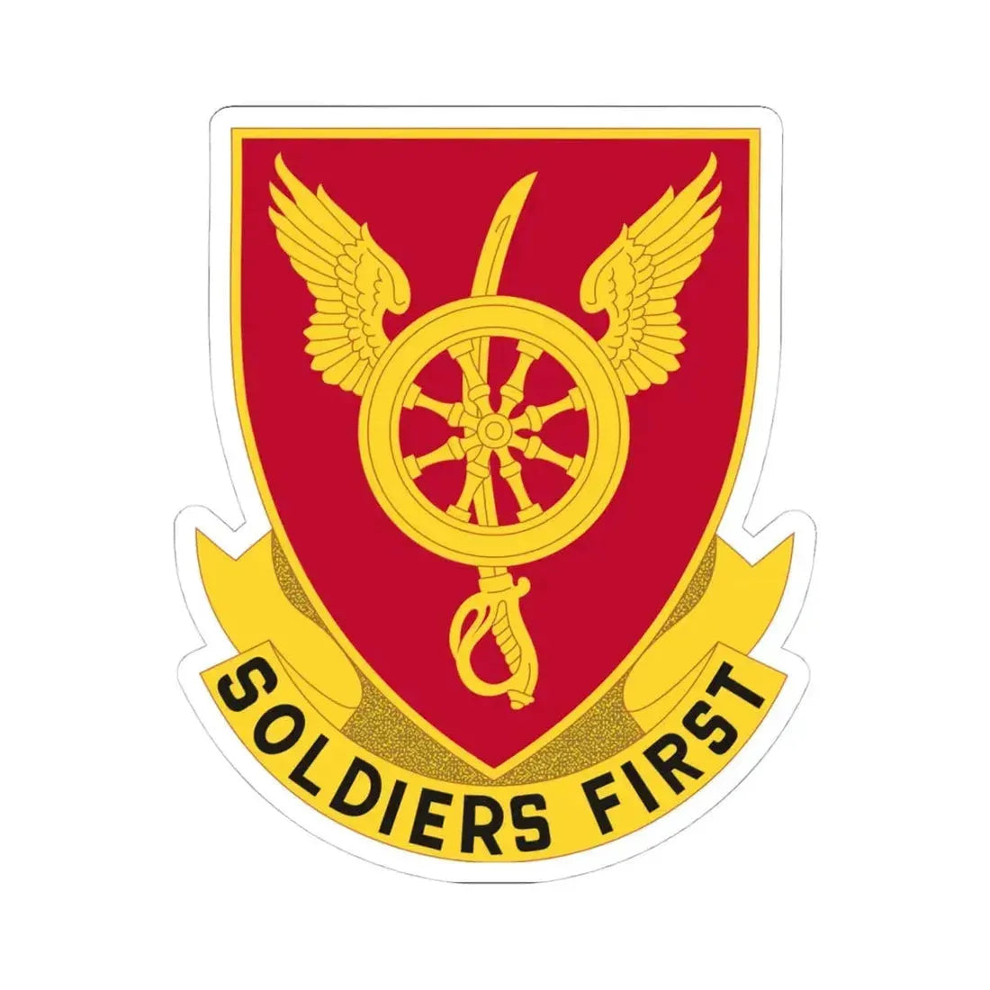 79 Ordnance Battalion Obsolete Insignia (U.S. Army) STICKER Vinyl Kiss-Cut Decal 4 Inch White - The Sticker Space