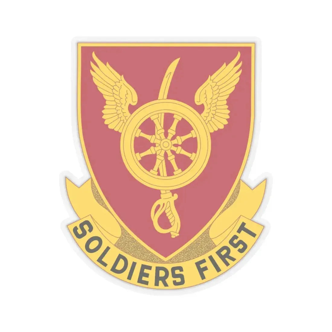 79 Ordnance Battalion Obsolete Insignia (U.S. Army) STICKER Vinyl Kiss-Cut Decal 6 Inch Transparent - The Sticker Space