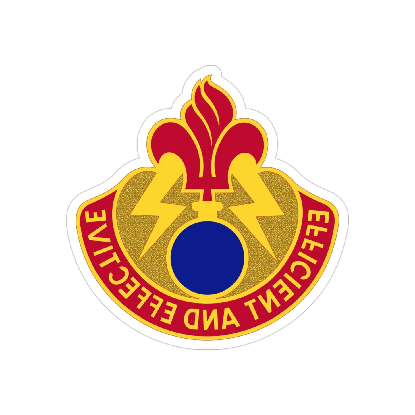 79 Ordnance Battalion (U.S. Army) REVERSE PRINT Transparent STICKER-3" × 3"-The Sticker Space