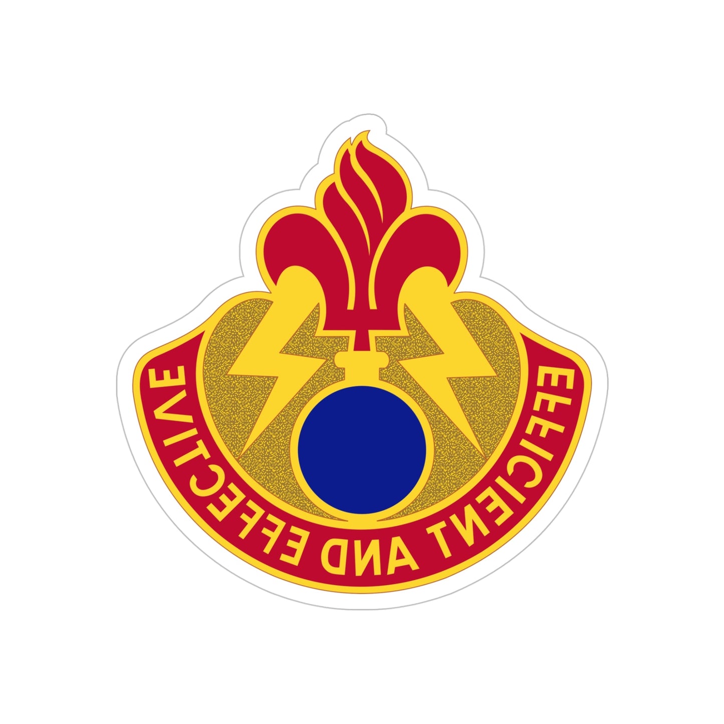 79 Ordnance Battalion (U.S. Army) REVERSE PRINT Transparent STICKER-5" × 5"-The Sticker Space