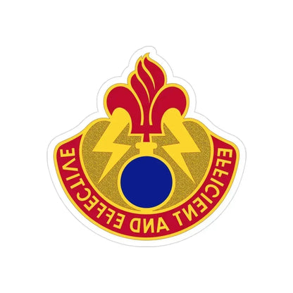 79 Ordnance Battalion (U.S. Army) REVERSE PRINT Transparent Die-Cut STICKER 3 Inch Die-Cut Transparent - The Sticker Space