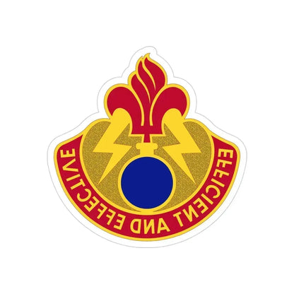 79 Ordnance Battalion (U.S. Army) REVERSE PRINT Transparent Die-Cut STICKER 4 Inch Die-Cut Transparent - The Sticker Space