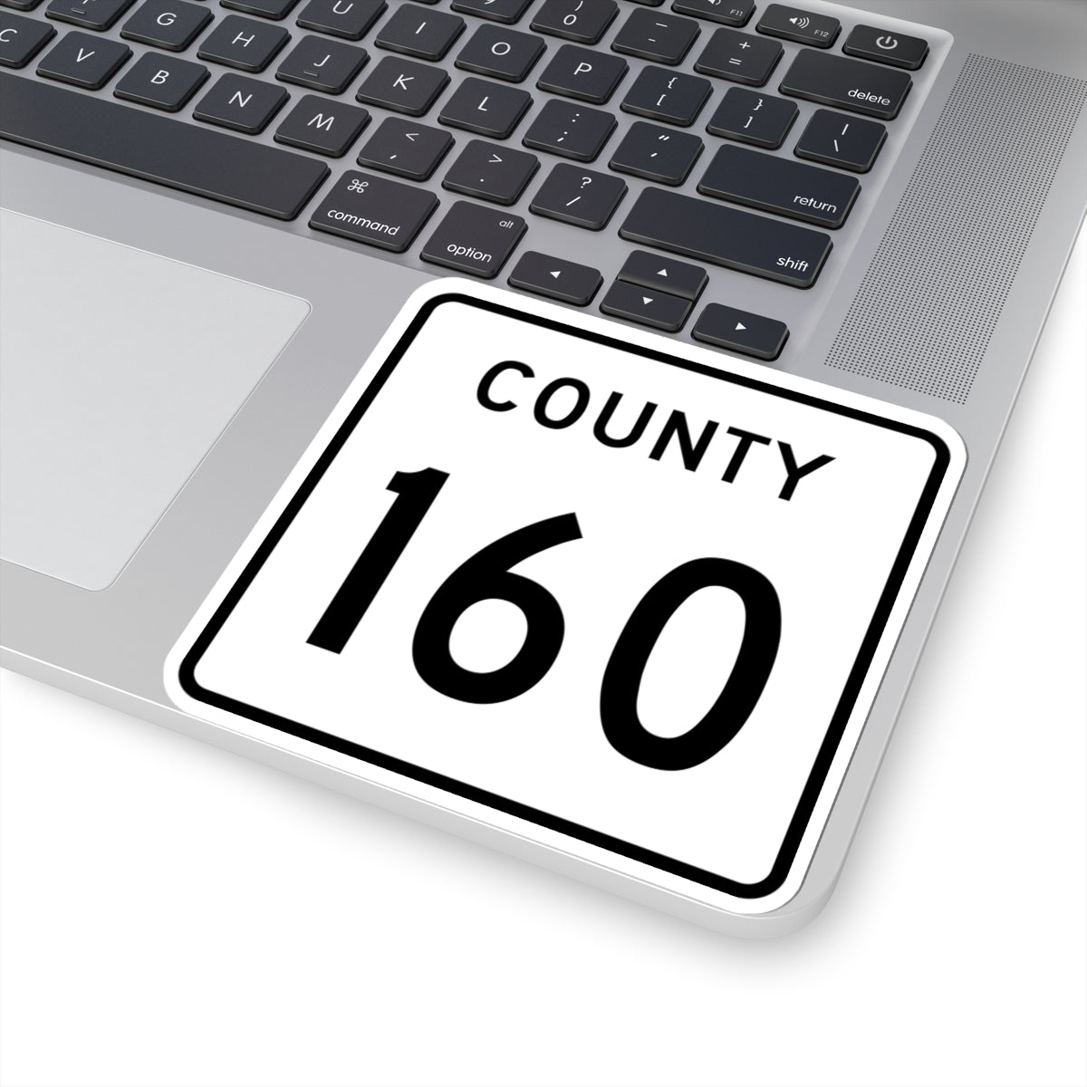 County 160 square (Minnesota) (Road Sign) STICKER Vinyl Kiss-Cut Decal