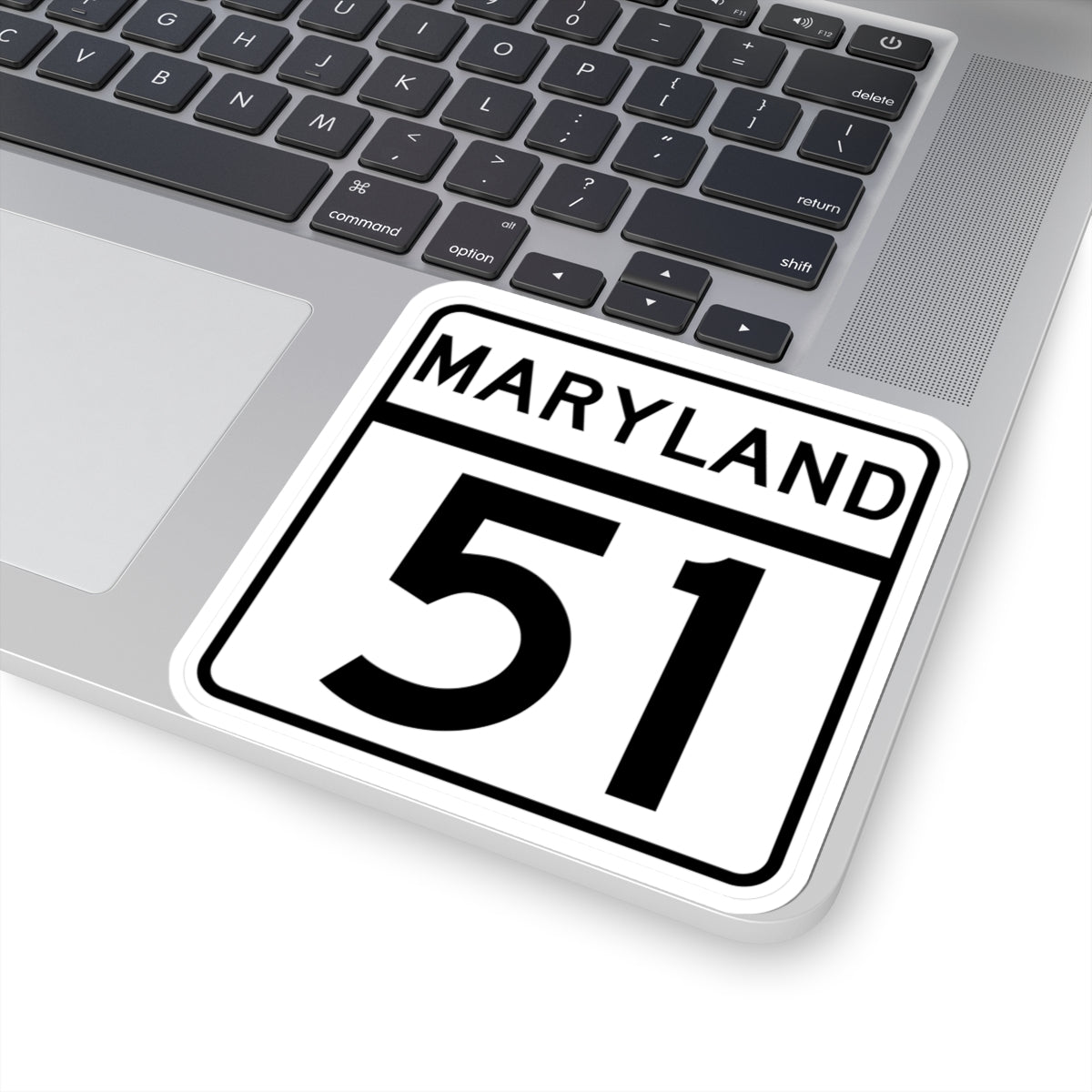 MD Route 51 (Maryland) (Road Sign) STICKER Vinyl Kiss-Cut Decal