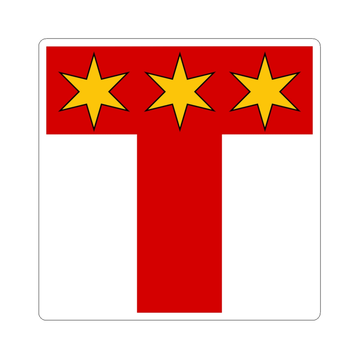 CHE Ammann Flag (Switzerland) STICKER Vinyl Kiss-Cut Decal