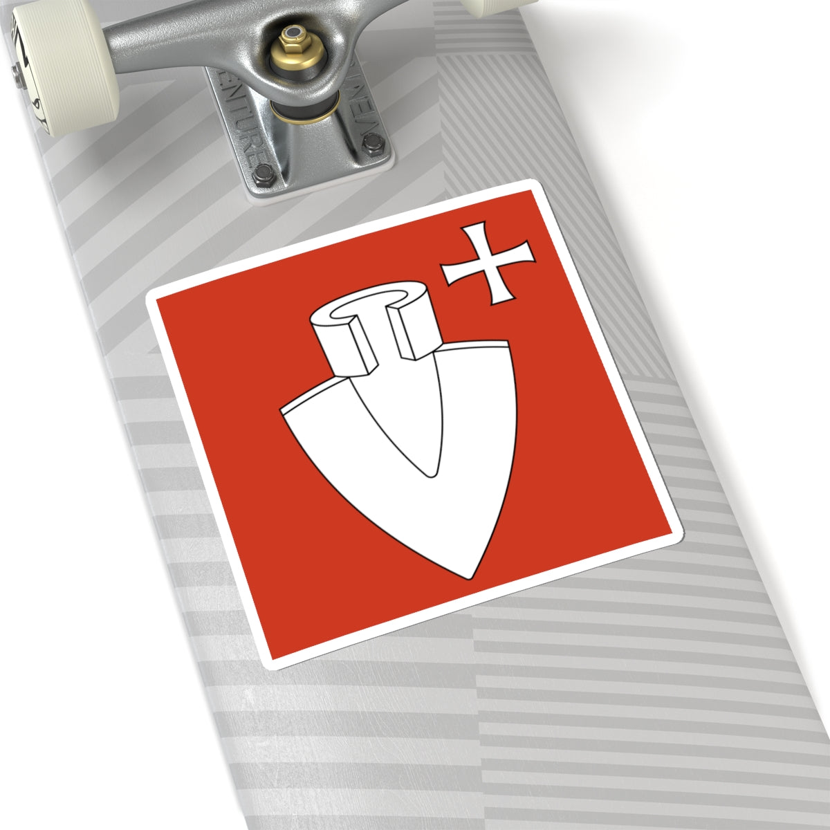 CHE Schwamendingen ZH Flag (Switzerland) STICKER Vinyl Kiss-Cut Decal