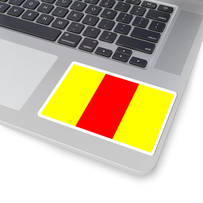 Flag of Guerlesquin (France) STICKER Vinyl Kiss-Cut Decal