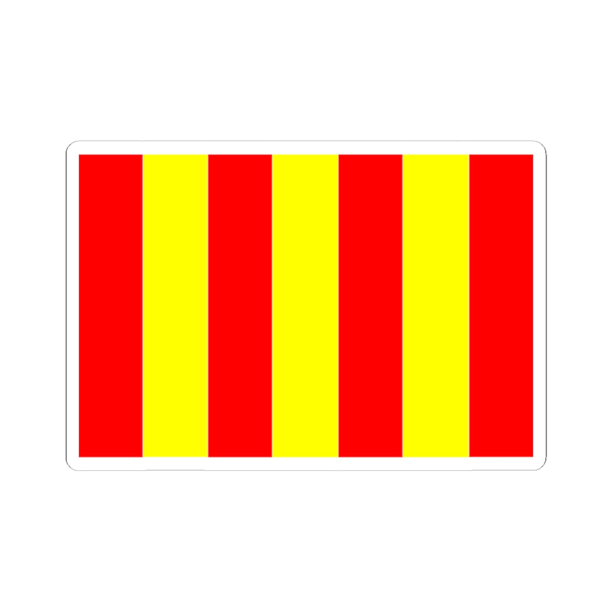 Flag of Forcalquier (France) STICKER Vinyl Kiss-Cut Decal