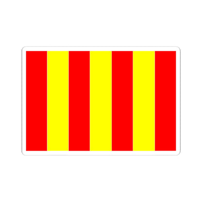 Flag of Forcalquier (France) STICKER Vinyl Kiss-Cut Decal