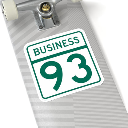 MD Route 93 Business (Maryland) (Road Sign) STICKER Vinyl Kiss-Cut Decal