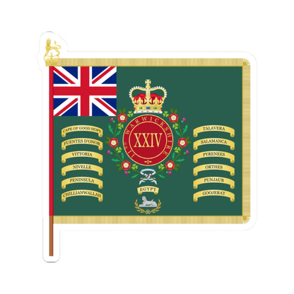 Warwickshire Regimental Colours (United Kingdom) STICKER Vinyl Kiss-Cut Decal