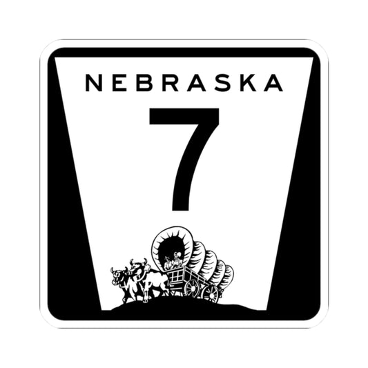 N-7 (Nebraska) (Road Sign) STICKER Vinyl Kiss-Cut Decal