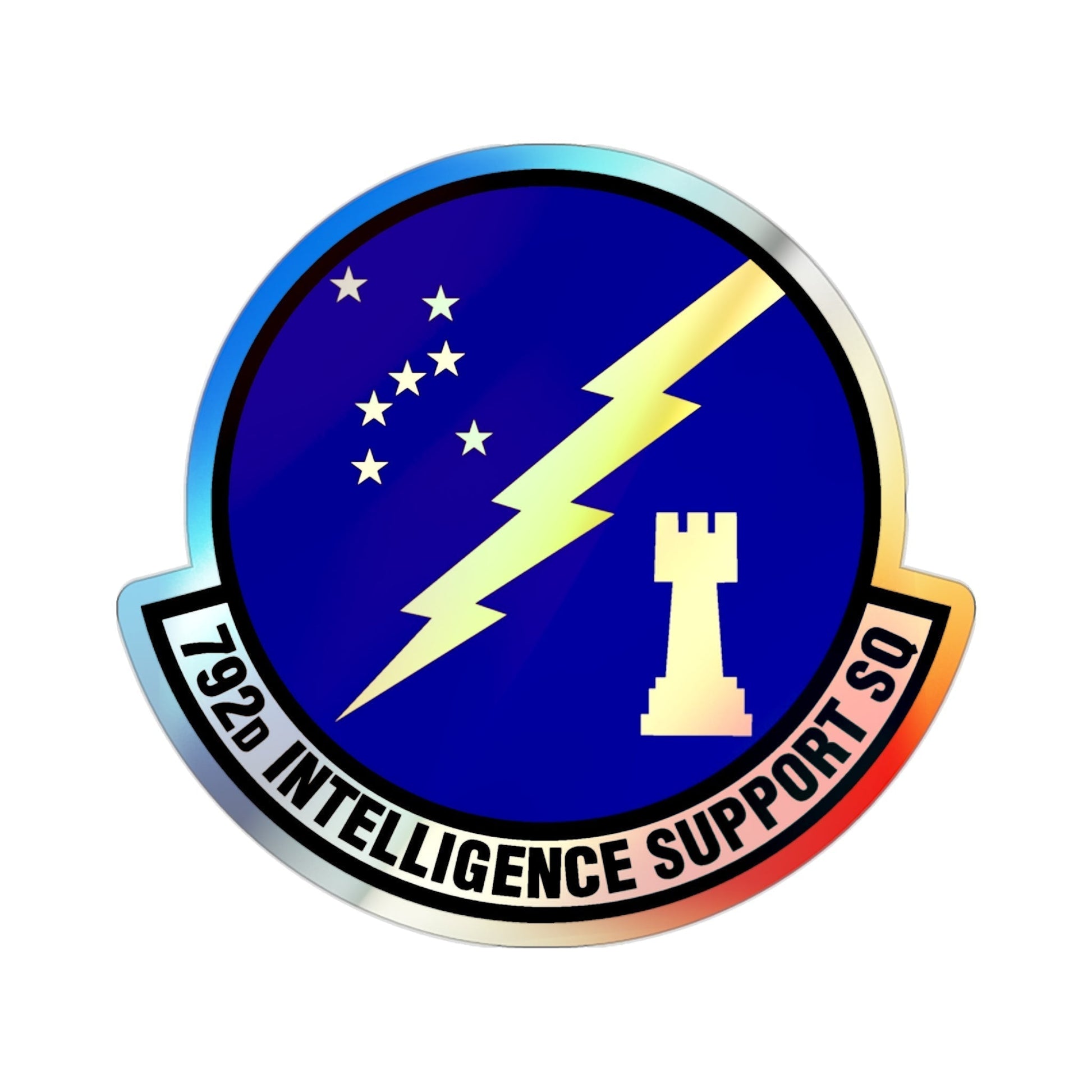 792d Intelligence Support Squadron (U.S. Air Force) Holographic STICKER Die-Cut Vinyl Decal-2 Inch-The Sticker Space