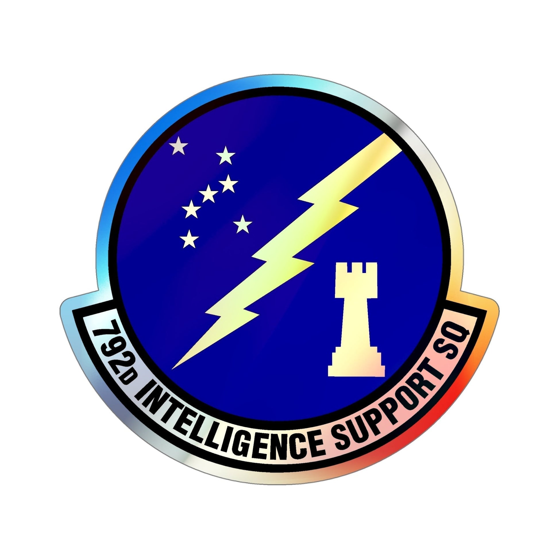 792d Intelligence Support Squadron (U.S. Air Force) Holographic STICKER Die-Cut Vinyl Decal-6 Inch-The Sticker Space