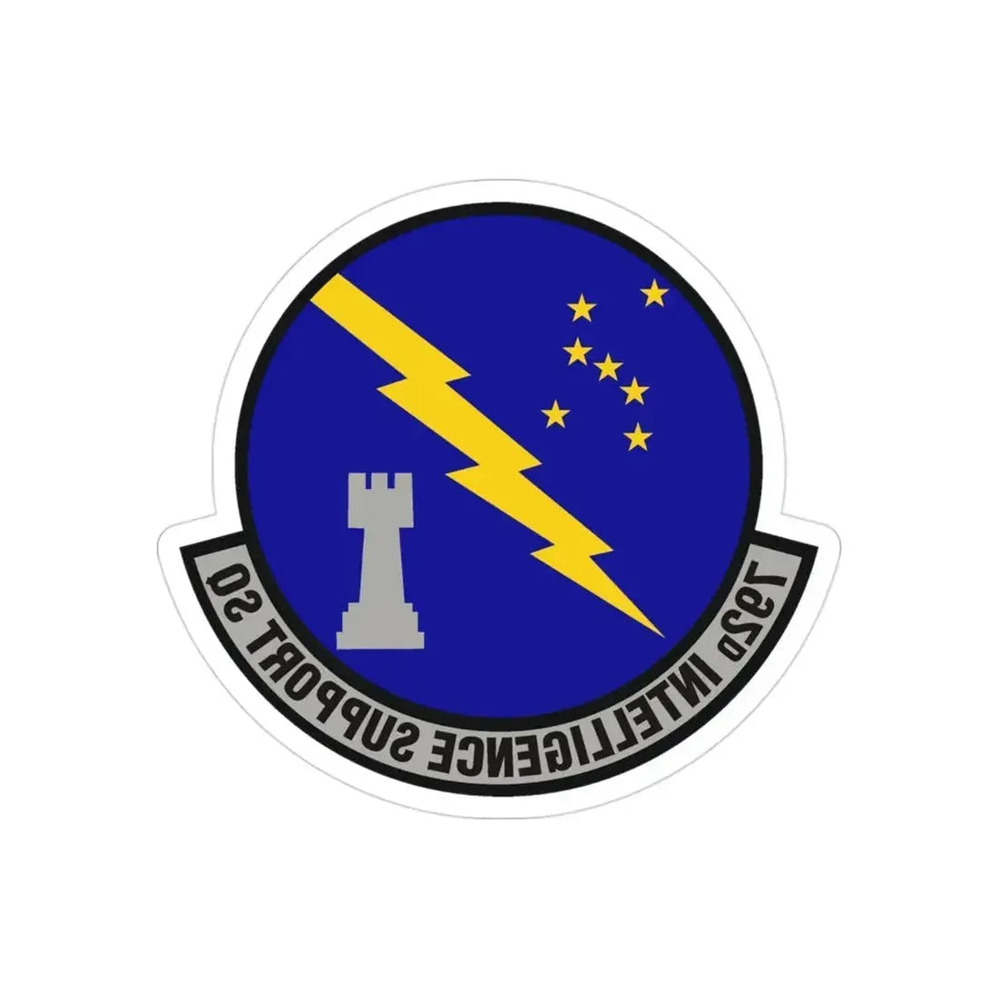 792d Intelligence Support Squadron (U.S. Air Force) REVERSE PRINT Transparent Die-Cut STICKER - The Sticker Space