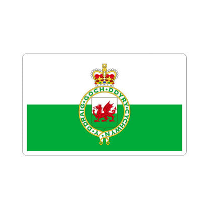 Flag of Wales 1953-1959 (United Kingdom) STICKER Vinyl Kiss-Cut Decal