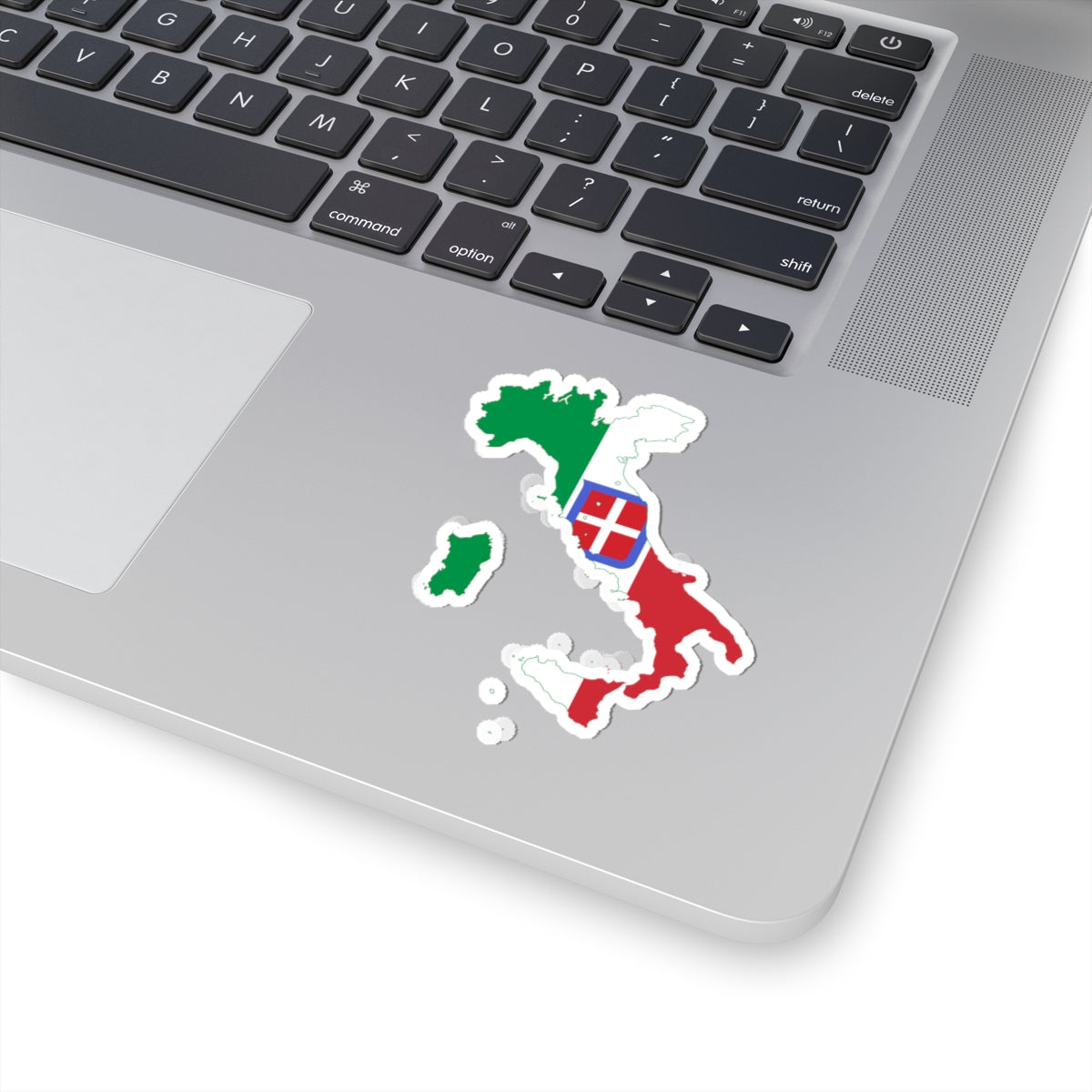 Flag-map of Italy 1870-1919 (Italy) STICKER Vinyl Kiss-Cut Decal