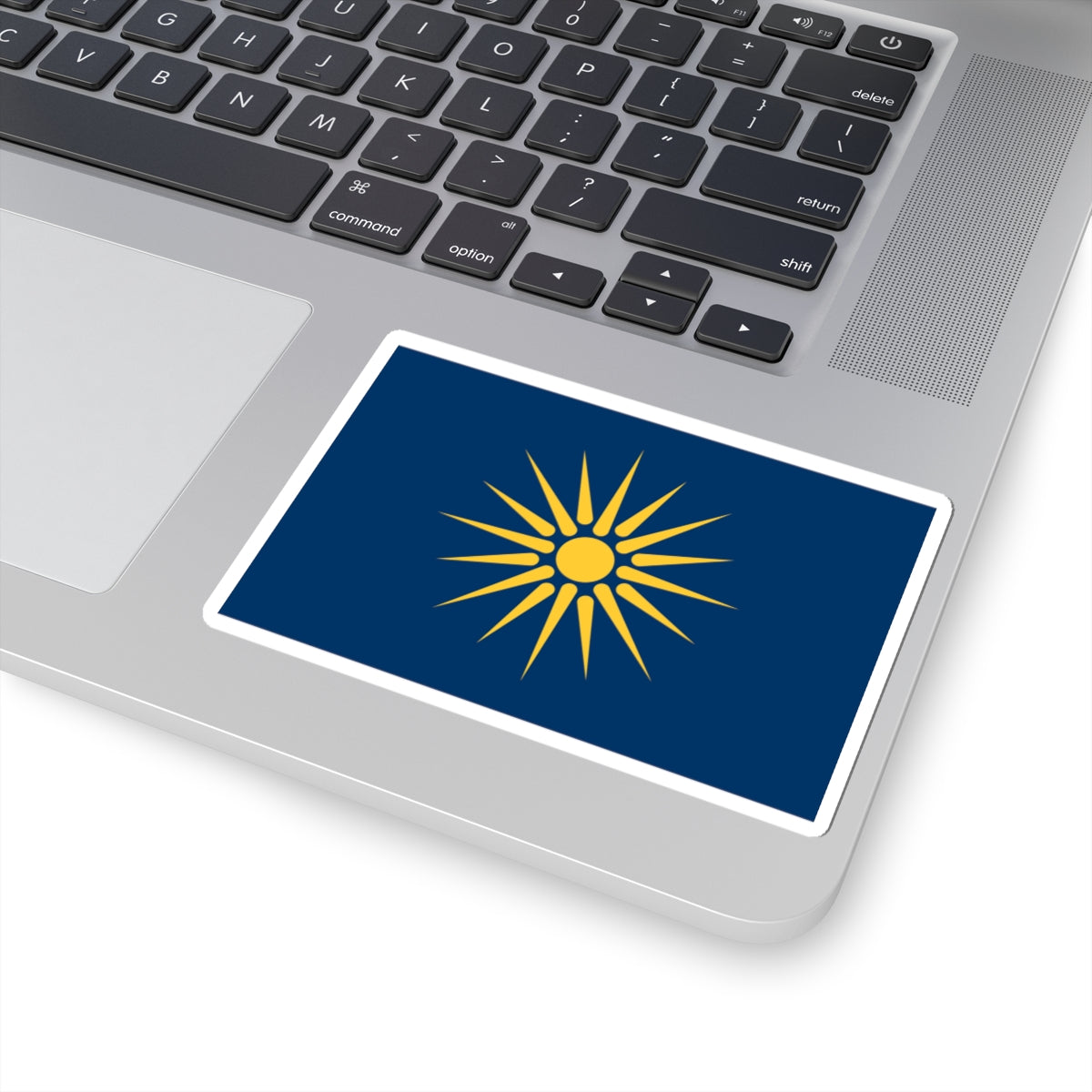 Flag of Greek Macedonia (Greece) STICKER Vinyl Kiss-Cut Decal