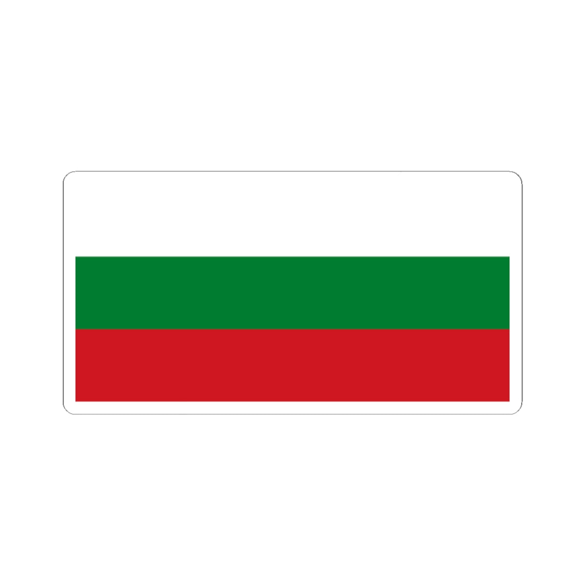 Hybrid flag of Belarus 1918 1991-1995 and 2012- (Belarus) STICKER Vinyl Kiss-Cut Decal