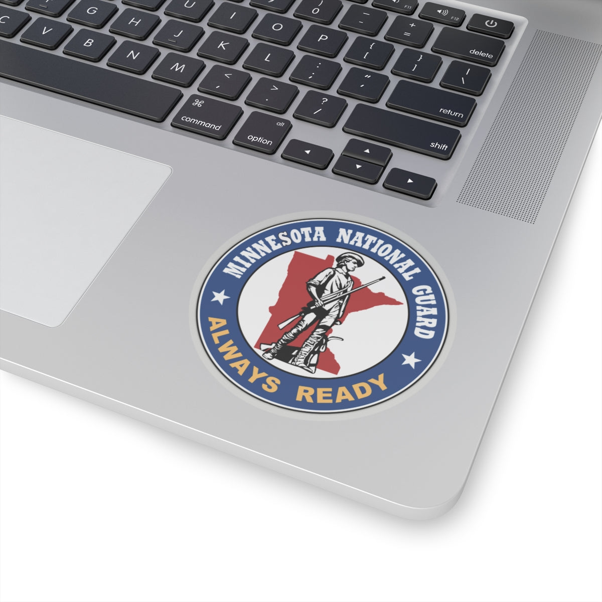 Seal of the Minnesota National Guard - STICKER Vinyl Kiss-Cut Decal