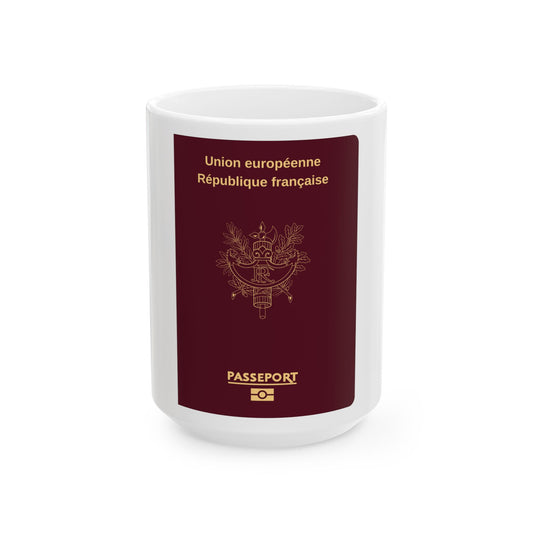 French Passport - White Coffee Mug
