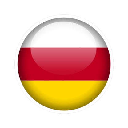 Flag orb North Ossetia (Russia) STICKER Vinyl Kiss-Cut Decal