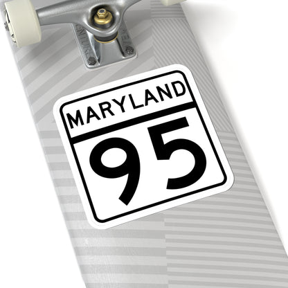 MD Route 95 (Maryland) (Road Sign) STICKER Vinyl Kiss-Cut Decal