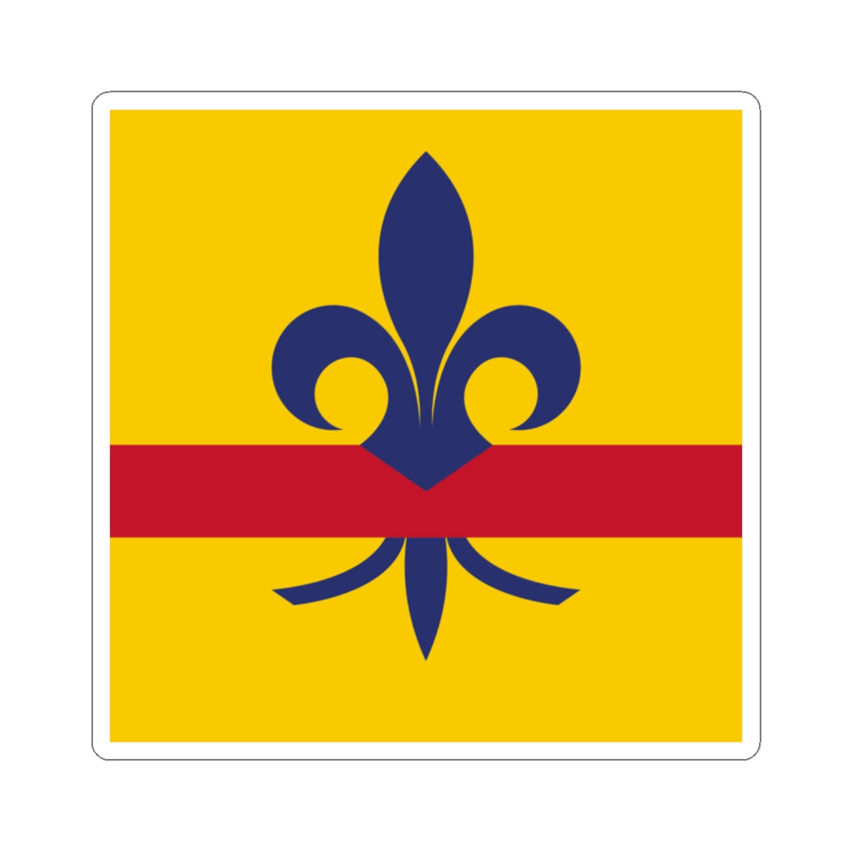 Flag of Pertuis France (France) STICKER Vinyl Kiss-Cut Decal