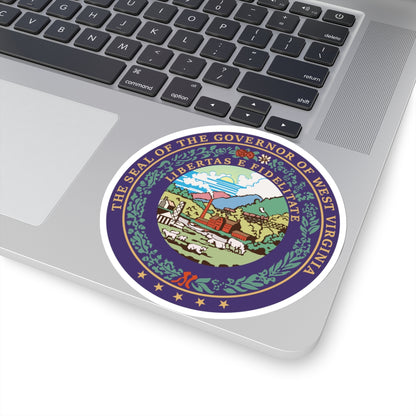 Seal of the Governor of West Virginia - STICKER Vinyl Kiss-Cut Decal