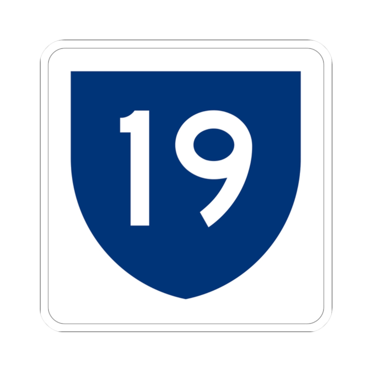 PR primary 19 (Puerto Rico) (Road Sign) STICKER Vinyl Kiss-Cut Decal