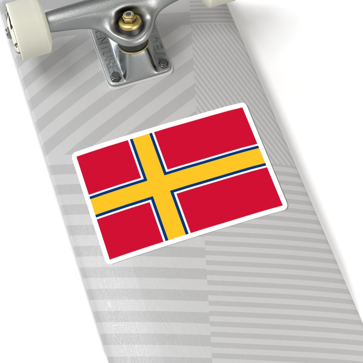 Flag of Finland 1918 merchant (Finland) STICKER Vinyl Kiss-Cut Decal
