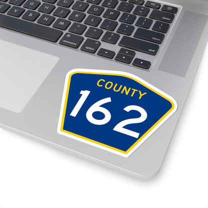 County 162 MN (Minnesota) (Road Sign) STICKER Vinyl Kiss-Cut Decal