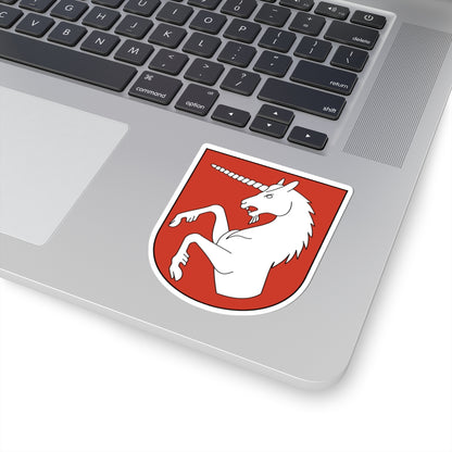 Rümlang-blazon (Switzerland) (Coat of Arms) STICKER Vinyl Kiss-Cut Decal