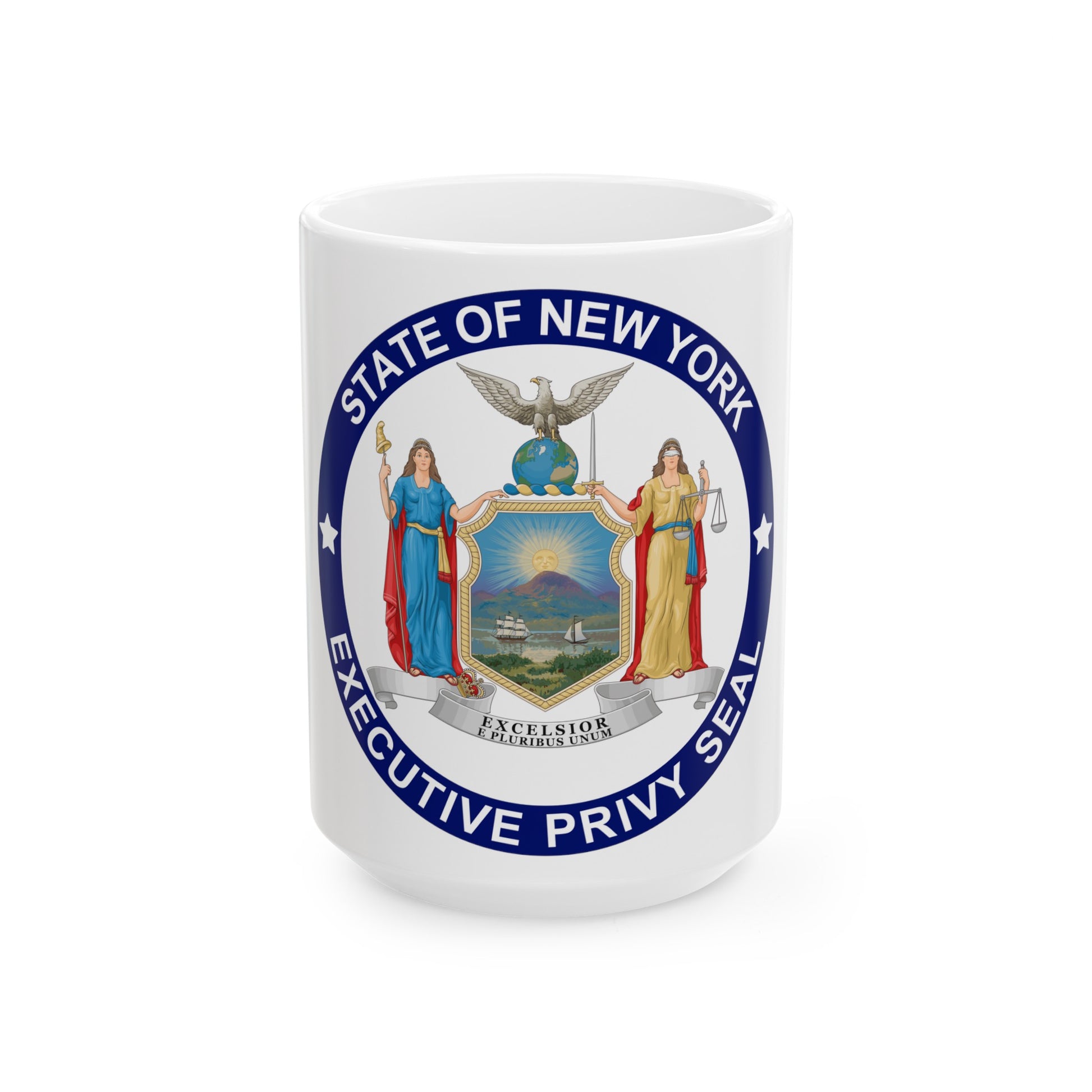 Privy Seal of New York - White Coffee Mug-15oz-The Sticker Space
