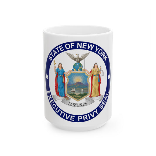 Privy Seal of New York - White Coffee Mug-15oz-The Sticker Space