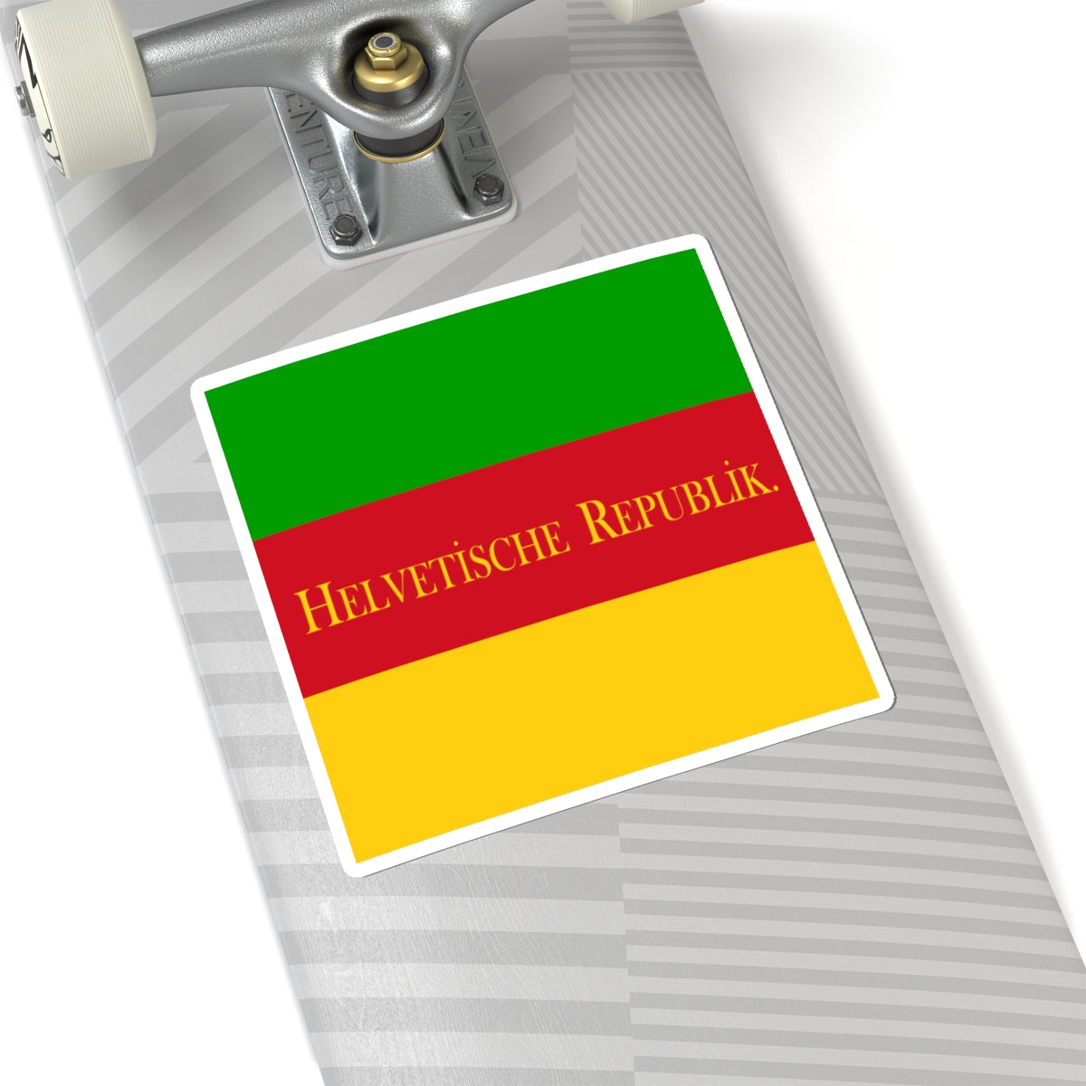 Flag of the Helvetic Republic German (Switzerland) STICKER Vinyl Kiss-Cut Decal