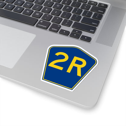 PR secondary 2R (Puerto Rico) (Road Sign) STICKER Vinyl Kiss-Cut Decal