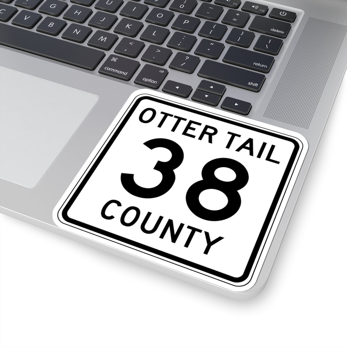 Otter Tail County Route 38 MN (Minnesota) (Road Sign) STICKER Vinyl Kiss-Cut Decal