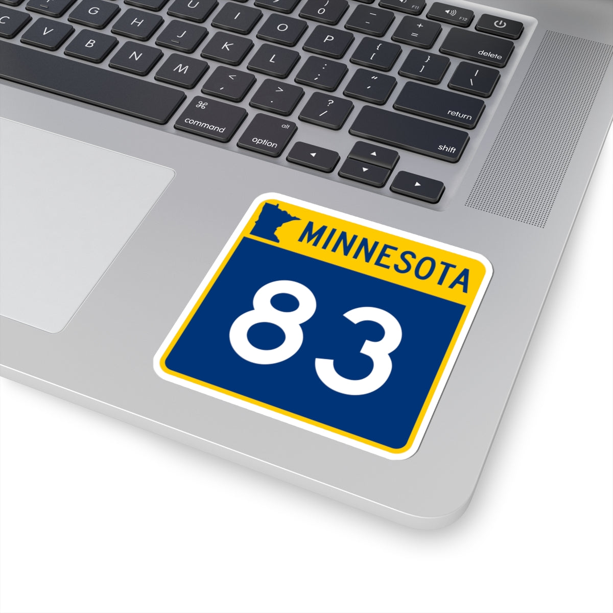 MN-83 (Minnesota) (Road Sign) STICKER Vinyl Kiss-Cut Decal